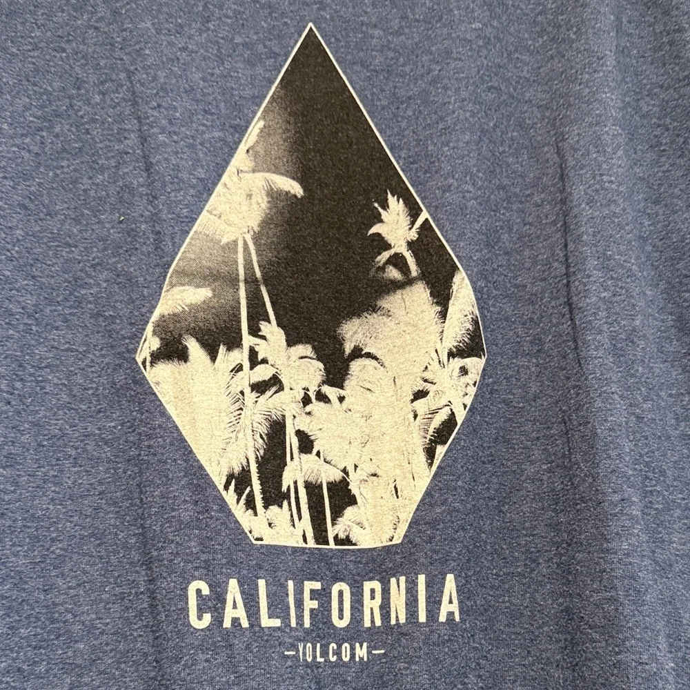 Volcano California Graphic Navy Blue T-Shirt - Picture 3 of 3